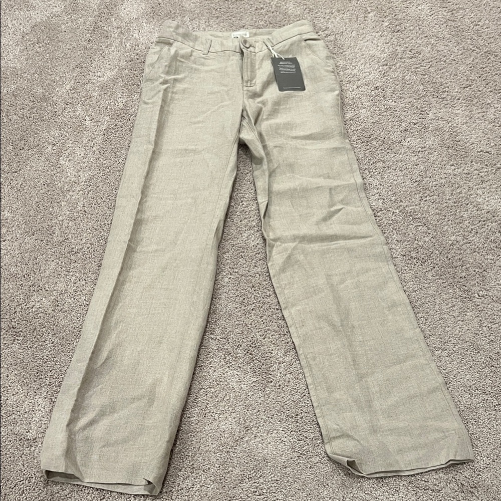 Garnet Hill Women's Beige Trousers